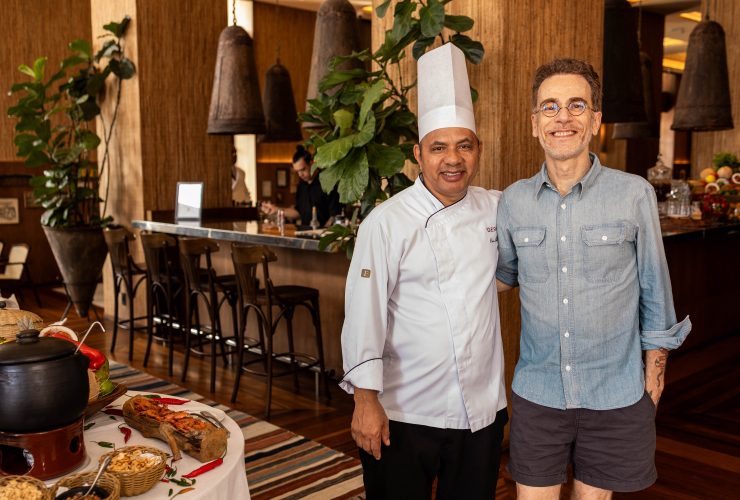 Bahia à Mesa no Gero Salvador - Chef Bahia e Nando Reis